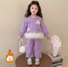 59.9/套！童洛萌女童卫衣裙加绒冬季新款套装女宝宝加绒加厚洋气儿童卫裤秋冬两件套80-150 商品缩略图1