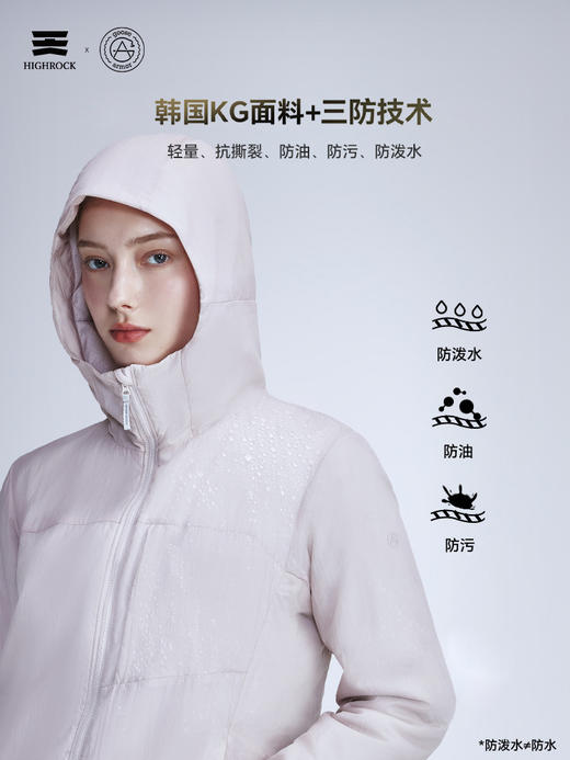 天石鹅铠甲Primaloft金标P棉棉服女士连帽户外运动夹克城市轻户外G434 商品图14