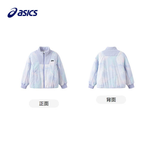 ASICS/亚瑟士童装25年潮流满印防泼水梭织棉服保暖舒适宽松版型 商品图4