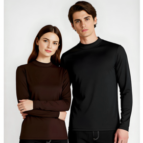 79元3件【男女同款 ，SIIJJEYY枝辑·双面磨绒半高领长袖T恤】 5色，双面绒