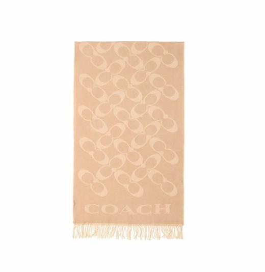 【韩国直邮】COACH/蔻驰羊毛羊绒围巾 三色（红色/驼色/黑色 CB684） 商品图1