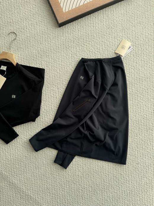 可隆户外休闲全压胶上衣微拉绒男士热压贴合圆领长袖打底T恤 商品图1