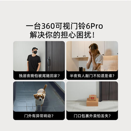 360智能可视门铃 6pro 全景版 商品图3