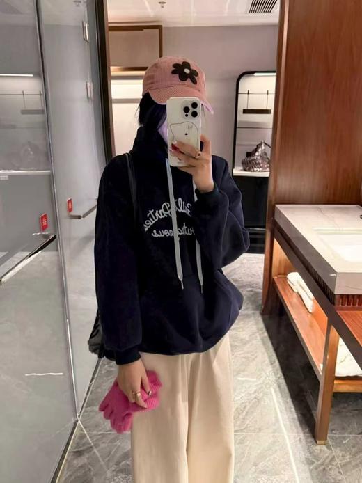 🔥🔥🔥奥粒绒【重工刺绣】 连帽款～爆款加绒厚款卫衣-喜出 商品图3