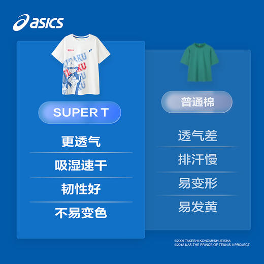 【新网球王子联名】亚瑟士童装25年夏季新款吸湿速干针织短袖T恤 商品图3