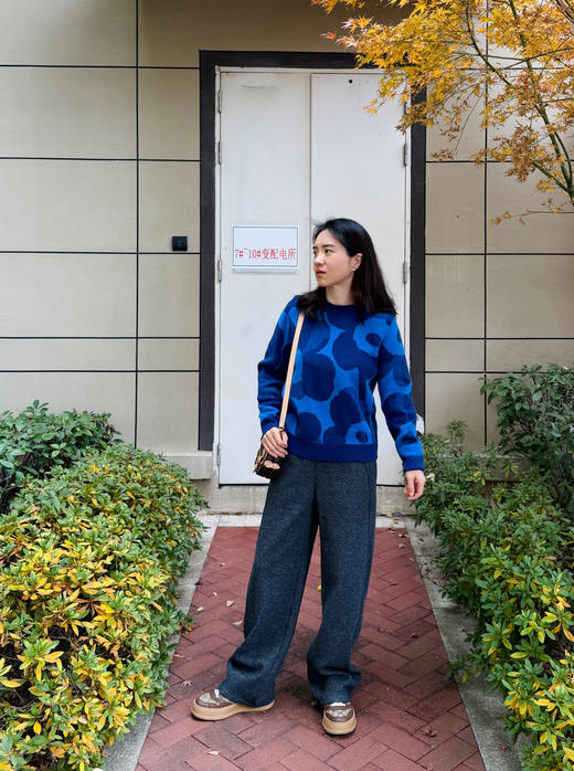 25冬--花纱线雕小直筒加绒镰刀裤【包邮+三天无理由退换】 商品图12