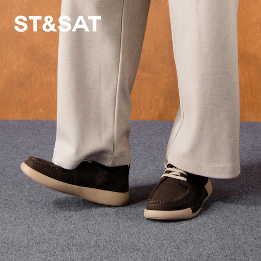 星期六男士都市休闲百搭牛皮鞋SSD3122024 商品图2