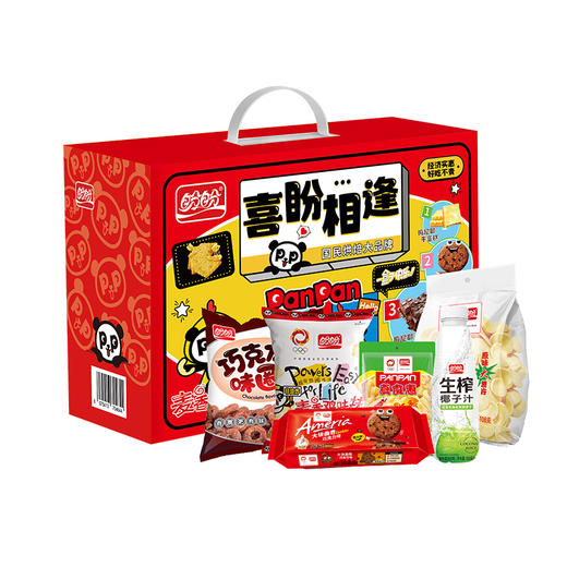 盼盼休食礼盒-喜盼相逢休闲零食971g-XJ 商品图1