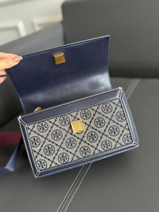 【品牌授权】经典复古牛皮印花单肩斜挎手提包老花风琴包小方包休闲百搭TB女包 商品图3