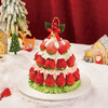 【圣诞季】圣诞草莓塔·红颜草莓多多奶油蛋糕，可选1.5磅 商品缩略图2