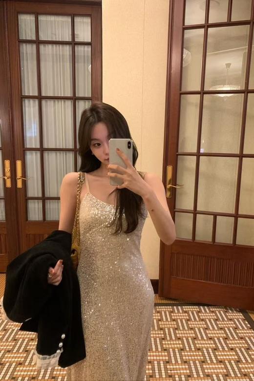 ELLA JADE 名媛千金性感晚礼服吊带亮片连衣裙 21977 商品图6