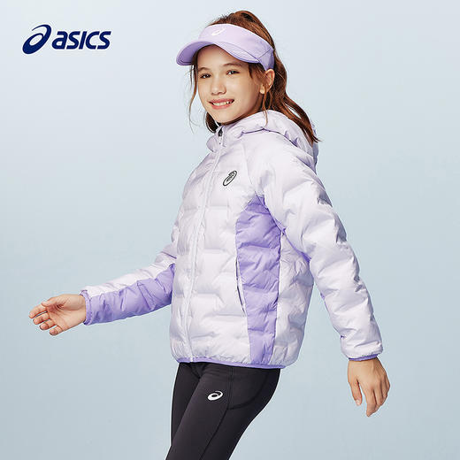 ASICS/亚瑟士童装25年冬季中大童短款百搭羽绒服轻量保暖舒适防水 商品图3