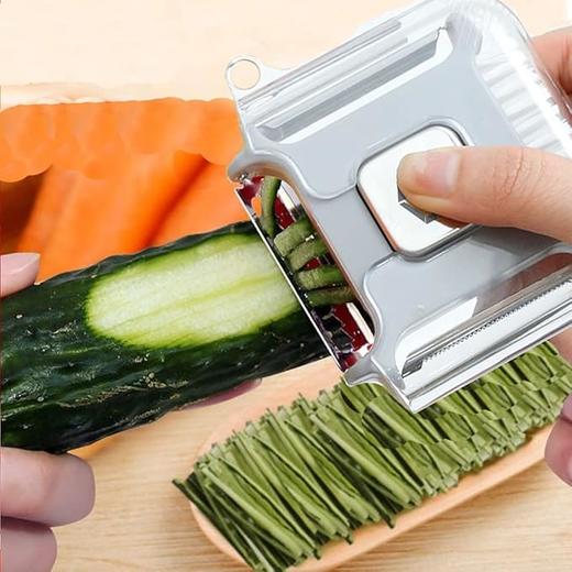 荷兰 SEVENMORE 精密高品质 6合1多功能削皮切片器 厨房小工具 适用于水果和蔬菜 商品图1