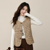 【12/10新品6折】熙世界小香风千金穿搭毛呢马甲女2025秋冬羊毛编织粗花呢坎肩背心 商品缩略图3