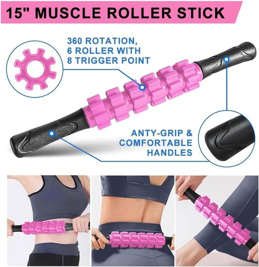 美国 高品质瑜伽健身器材套装 滚轴按摩 放松肌肉 五件套 商品图5