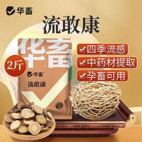 华畜四季流感兽用提免疫中药提取猪牛羊鸡鸭鹅孕畜可用呼吸流感康