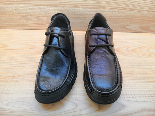 豪行秋季新款男鞋正品真皮简约休闲舒适平底男单鞋12359262 商品图4