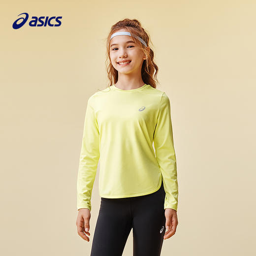 ASICS/亚瑟士童装25年秋季女童运动吸湿长袖弹力有型飓风秒干衣 商品图1
