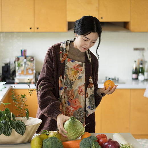 绽放843朵/彩点羊毛宽松粗针领结装饰开襟毛针织衫女新款加厚开衫 商品图1