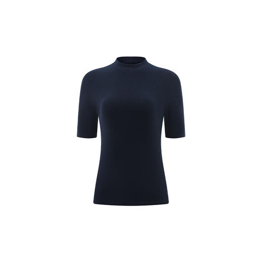 【大牌品质】女士全新升级德绒天丝棉短袖 秋冬新品圆领保暖内搭修身德绒短袖 商品图4