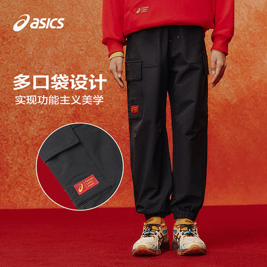 【商场同款】ASICS/亚瑟士儿童2026新年款加绒工装梭织长裤防泼水 商品图3