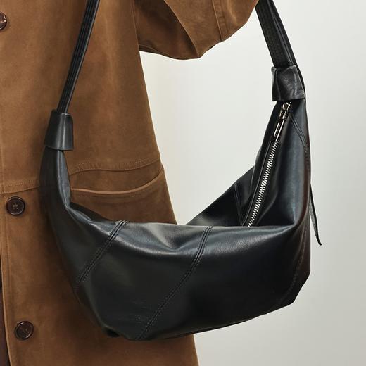 登白DENGBAI 羊皮牛角包斜挎单肩手提 商品图1