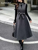 【黄金分割】阿菁娜冬季新款法式背心裙套装羊毛A字摆遮胯显瘦黄金分割线设计一衣多穿优雅F30D230005 商品缩略图3