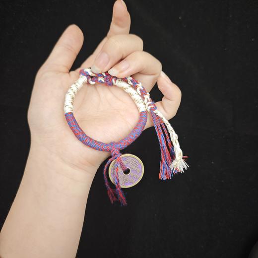 【两款可选】九华山新中式花钱编织手绳 可调节手围 商品图3