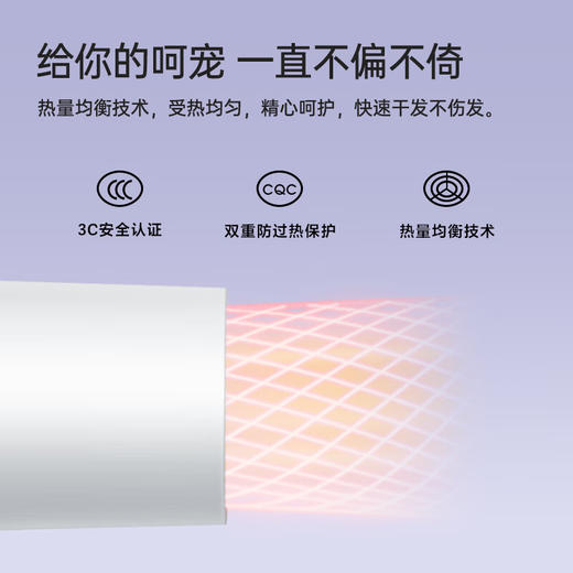 积分免费兑：飞科（FLYCO）电吹风机负离子家用大功率不伤发吹风筒宿舍学生便携可折叠 【1800W可折叠】奶白色 商品图6