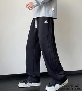 D121028新款高品质加绒季休闲裤设计感运动裤