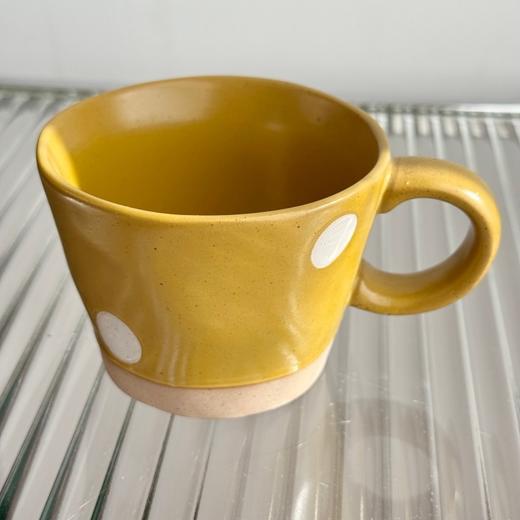 【出口餐具尾单-福利专场】波点粗陶工艺杯碟两件套【CJ25】 商品图6