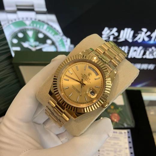 D121015日志型系列自动机械机芯金色表盘男士腕表 商品图3