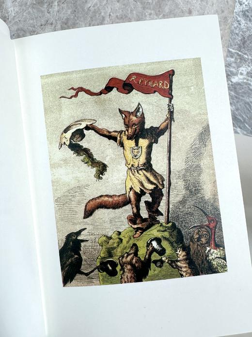 【限量真皮定制款】《列那狐的故事》-丛林法则款，限量制作，绿色山羊皮 书口鎏金暗藏花纹 商品图5