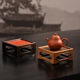 云纹香座 金丝楠木 紫光檀