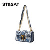 星期六蓝色蝴蝶绣线单肩包SSC521R00S 商品缩略图1