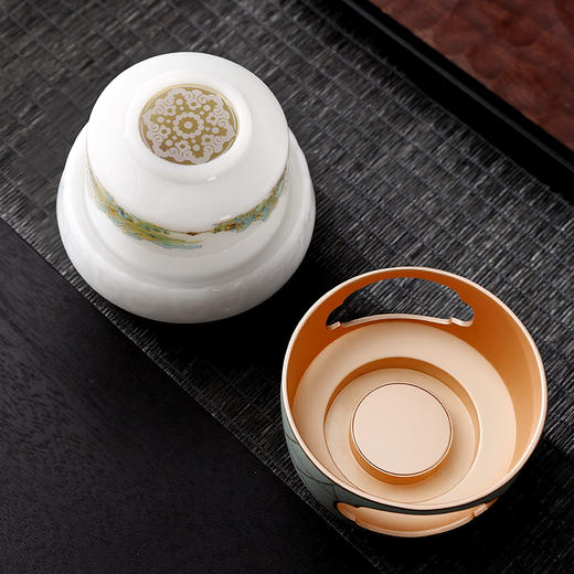 吴山有美·转金杯系列 非遗大师监制 认证专利 360°灵动旋转 可替换内杯 商品图6