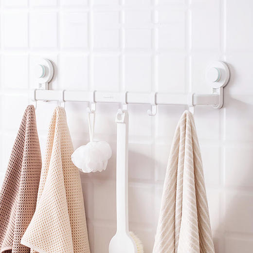 茶花 卡乐免打孔吸壁收纳挂杆 255011 商品图9