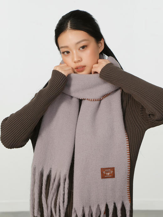 韩版撞色流苏围巾女围巾-纪念日百货门店同款168094514 商品图2