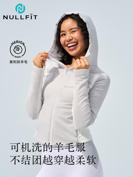 新品🔥NULLFIT可机洗秋冬户外美利诺羊毛棉服女士修身跑步防风保暖外套【tbzg】 商品图4