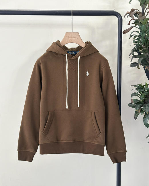 单品包邮现货 THS-限时 RL马球家 情侣款 休闲卫衣内里加绒连帽上衣 3色 QI145 商品图3