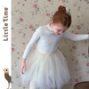 littletime女童连衣裙2025秋冬富家千金风小香风珍珠斗篷收腰裙 商品缩略图3