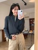D121031冬季新款立领双拉链针织开衫毛衣显瘦百搭针织外套 商品缩略图10