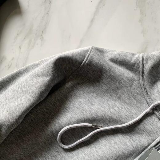 D121001男士全拉链银狐绒柔软舒适连帽卫衣外套 商品图14