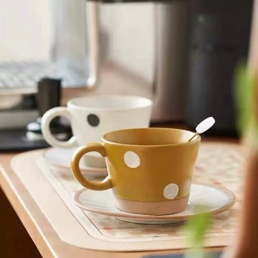 【出口餐具尾单-福利专场】波点粗陶工艺杯碟两件套【CJ25】 商品图12