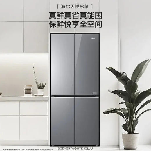 海尔（Haier）冰箱 BCD-551WGHTD1CLJU1 商品图0