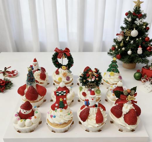 圣诞节杯子蛋糕-无夹心内有卡仕达酱-低糖无添加 商品图5