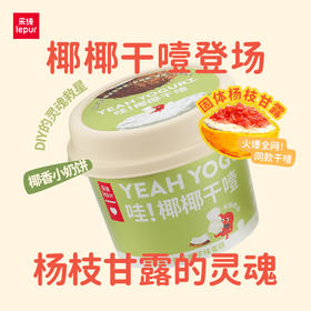 乐纯[新品]哇！椰椰干噎干巴酸奶100g/杯DIY固体杨枝甘露