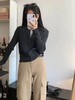 D121031冬季新款立领双拉链针织开衫毛衣显瘦百搭针织外套 商品缩略图12