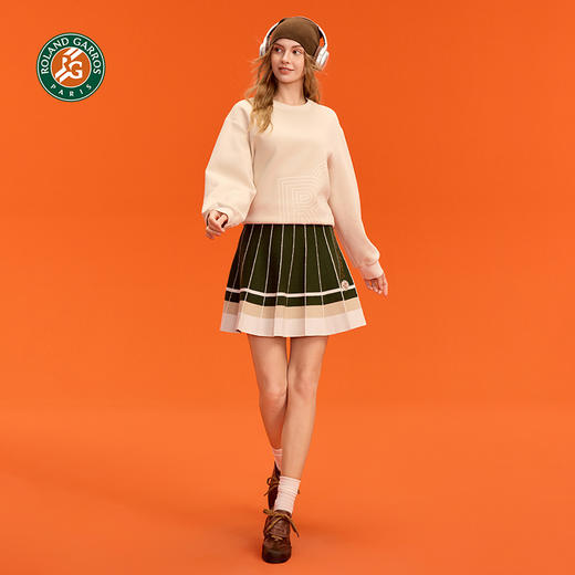 罗兰加洛斯法网女士短裙秋季复古网球运动百褶裙网球裙网球服 商品图4