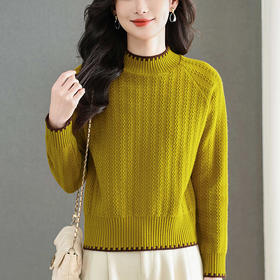 宽松短款针织衫漂亮，洋气打底衫时髦时尚毛衣CC-101-98629